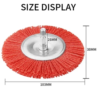 SI FANG 나일론 컵 브러시 연마 와이어 휠 로타리 도구 디버링 청소 앵글 그라인더, 06 4inch T type