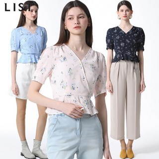 리스트 (LIST)] 플로럴 페플럼 블라우스 (택가격: 138000원) 2002176