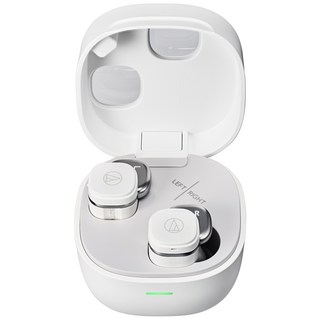 鐵三角 ATH-SQ1TW2 真無線藍牙耳機，輕巧舒適，多色可選，無線音樂享受, 白色