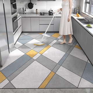 키친매트 대형 주방매트 가죽 미끄럼방지매트 바닥매트 현관 신발장 매트 싱크대매트 다용도 커팅, E001, 1개