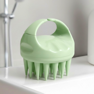 하이호프 더 길어진 저자극 두피 마사지 샴푸브러쉬, 1개, 그린