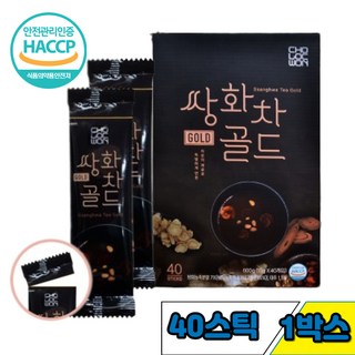 환절기 마시는 따뜻한 건강 차 계피 쌍화차 가루 스틱 햅썹 전통차 직장인 연말 마니또 선물 시나몬 작약뿌리 한약차 황기 당귀 분말 TEA 웰빙 맛있는 한방 차 직장 동료 남자 여자, 15g, 40개입, 1박스