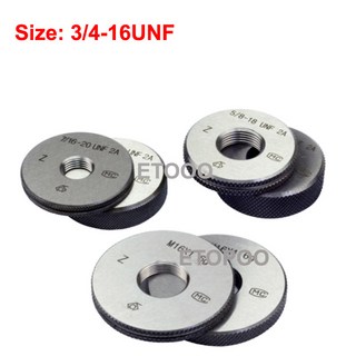 2A TPI 스레드 링 게이지 Go-No Go Gages 3/4-12-14-16-18-20-24-28-32 UNC UNF 2A 2 개/대, 1개, 01 34-28UN
