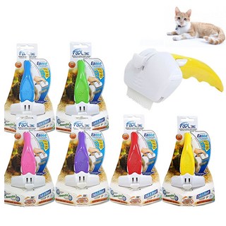 풀리이지 브러쉬 고양이빗 죽은털 제거 브러쉬, 퍼플, 1개