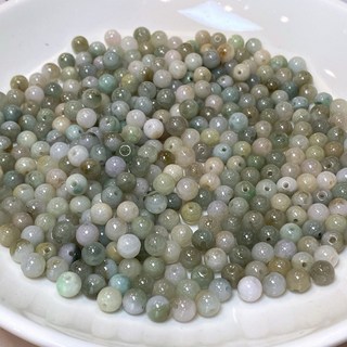 君遇 天然A貨翡翠 糯種多彩散珠 手作DIY手串散珠 (G289008), 1個