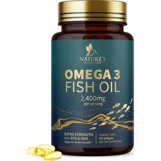 오메가 3 피쉬오일 EPA DHA 2400mg 60정 고함량 고용량 미국산 Fish Oil, 120카운트(1팩), 1개