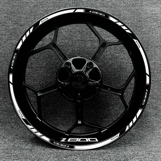 Kawasaki Z800 오토바이 휠 림 스티커 휠 허브 장식 Z800 고반사 데칼 로고에 적합, [08] Z800