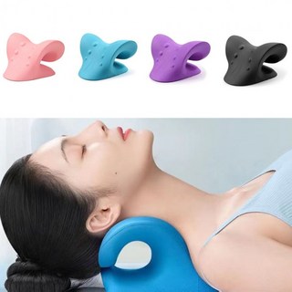 주요커머스 넥스트레쳐 일자목 거북목 교정기 목 베개 경추 스트레칭 c커브기구, 1개, 블랙