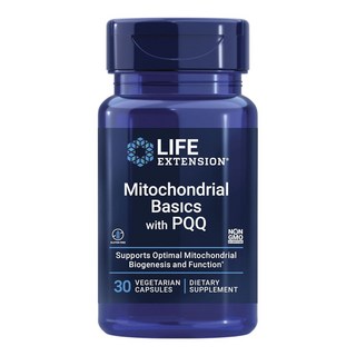 LIFE EXTENSION Mitochondrial Basics PQQ素食膠囊, 1罐, 30顆
