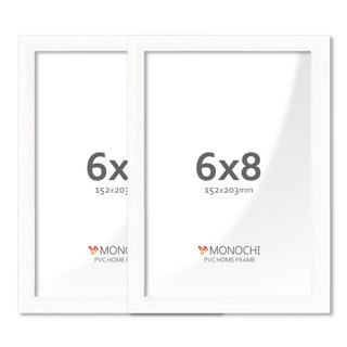 모노치 PVC 프레임 홈 인테리어 액자 6x8, 2개, 스노우