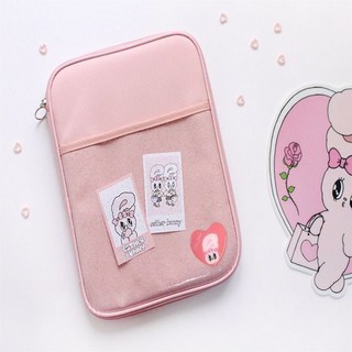 온빛마켓 트윙클하트 태블릿파우치 태블릿케이스, Red