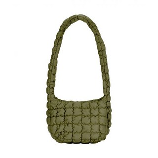 [정품 보증] COS Quilted Messenger Bag Khaki Green 코스 퀼티드 메신저백 카키 그린
