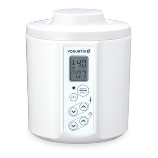 日本製 優格機 YS-02 TANICA x HARIO 聯名款 玻璃製 溫度調節 酸奶機 納豆 發酵食品, 1個, 白/一般款/樹脂製容器, 白