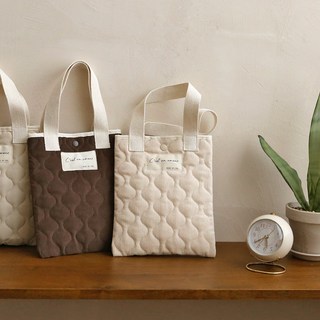 OBL 燈芯絨絎縫Pita包, 棕色