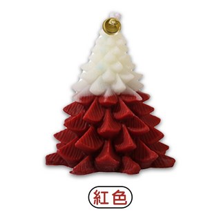聖誕香氛蠟燭 手工蠟燭 療癒系聖誕樹蠟燭 造型蠟燭 交換禮物 聖誕禮物, 1個, 紅色
