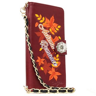 카드지폐수납 내구성이 좋은 손목체인줄포함 Autumn Romance DIA 가을로맨스 다이어리 케이스/LG V40 케이스 V409