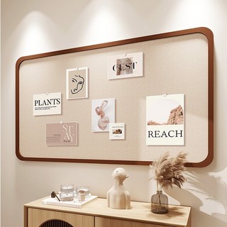 ErrifY 부착식 펠트보드 게시판 알림판 접착식, 브라운, 1개