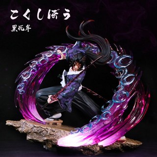 귀멸의 칼날 피규어 코쿠시보 요리이치 귀칼 미니어처 여러종, 对战黑死牟 可发光 30cm, 1개