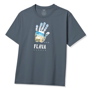 FLAVA Beach Palm 반팔 티셔츠 남녀공용 남자 남성 면티 빅사이즈 반팔