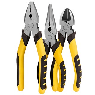 툴레보 8인치 펜치 + 롱노우즈 + 니퍼 3종세트, 1세트