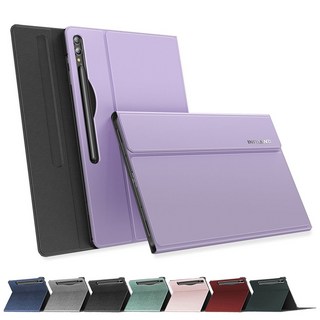 비스비 갤럭시탭 S10플러스 S9플러스 S9FE플러스 케이스/10단각도 S펜수납충전동시에, 그레이, 1개