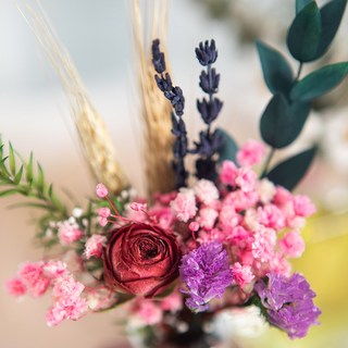 드라이플라워 프리저브드 미니 꽃다발, 02 유칼립투스 로단테