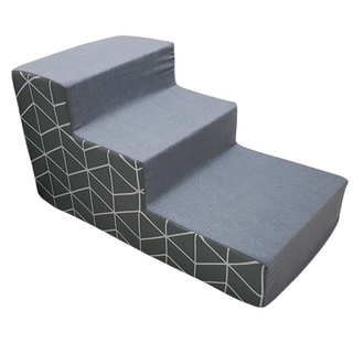 8DECO 강아지계단 애견계단(스펀지포함)_노르딕 그레이 2단3단4단 cng, 노르딕 그레이-3단