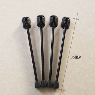 【開發票/統編】床上小桌子桌腿配件 宿舍折疊桌腿桌腳 筆記本電腦桌腳 鋼管烤漆防鏽 折疊桌升級腳架gacq2o 黑色馬蹄腿35cm 送螺絲 四隻, 黑色馬蹄腿35cm  送螺絲  四隻