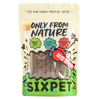 식스펫 국내산 오직 자연재료 30일 강아지 고양이 간식, 80g, 1개, 쿠키 치킨멸치바