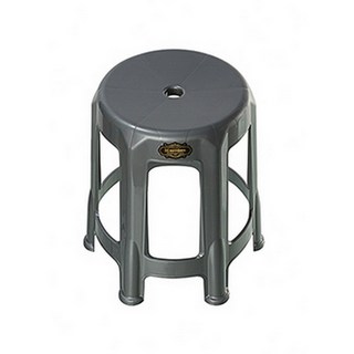 KEYWAY聯府 金/銀六腳塑膠椅 高腳椅 戶外休閒椅 夜市堆疊椅, 珠光銀, 1個