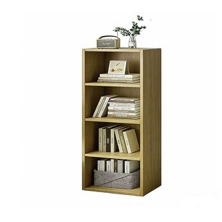 木製書架 簡約風格, 楓木色, 4層