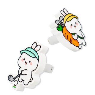 골프토끼 차량용 석고방향제 귀여운 캐디 버디 골프 캐릭터 자동차 인테리어, 아이엠레디민트, 기본클립, 일랑일랑, 1개