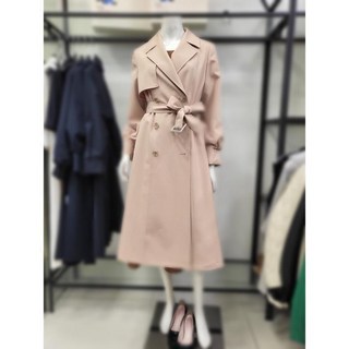 SI 씨 퍼프 8부 A라인 벨티드 트렌치코트 AGBSK-NB92601-1 (41114719) 344927