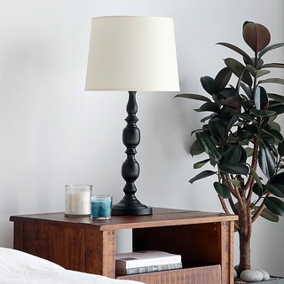 LUNIA 단스탠드 E26 33cm KS1769T 블랙 2713.4890 + E26 LED 스마트전구 9W 컬러 세트