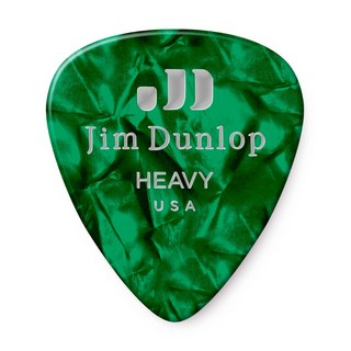Dunlop CELLULOID系列標準尺寸Pick 各種厚度 買五送一【世品樂器】, 1個, 綠色 Heavy