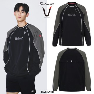 테크니스트 배드민턴 상의 긴팔티 아노락 바람막이 자켓 블랙 그레이 TNJ65120 남성 여성 남녀공용