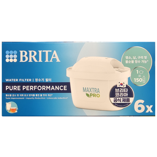 코스트코 정품 BRITA 브리타 정수기 막스트라 프로 퓨어 필터 6개입, 1개, 퓨어퍼포먼스 6개입
