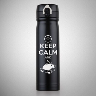 同威臻選 寶可夢 神奇寶貝寶可夢go神奇寶貝精靈皮卡丘三圣鳥周邊304不銹鋼保暖杯彈跳 杯子 皮卡丘 保溫杯 保溫瓶 兒, 寶可夢  KEEP（500ML）, 1個