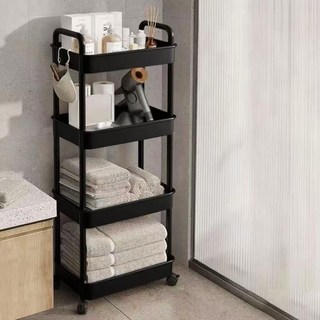 이동식트레일러 다용도 틈새선반(4단), 블랙, 4단