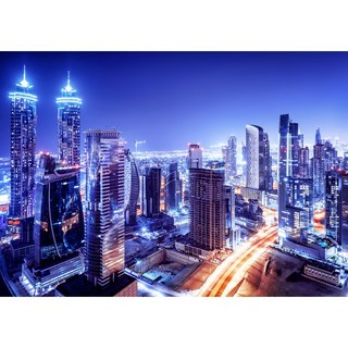 조이포스터 TSS-065 두바이 야경 아랍에미리트 랜드마크 포토그라피 팝아트 포스터 브로마이드 가로형