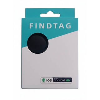 FINDTAG 物品追蹤器 適用於 iOS/Android 輕巧設計 易於攜帶, 黑色, 1個