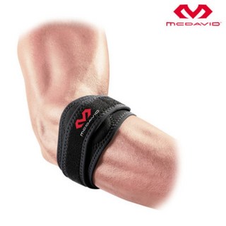 맥데이비드 팔꿈치 보호대 489R 벤데타 훅그립, 1개, 검정