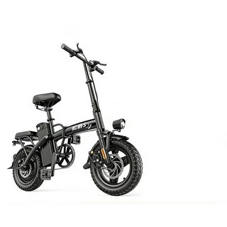免掛牌 合法上路 折疊電動自行車, 1個, 旗艦版15Ah, 黑色, 14吋