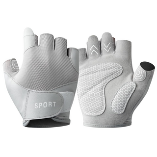 제이엔 여자 헬스장갑 웨이트 반장갑, 그레이