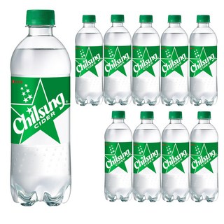 롯데칠성사이다500ml 페트 업소용, 500ml, 10개