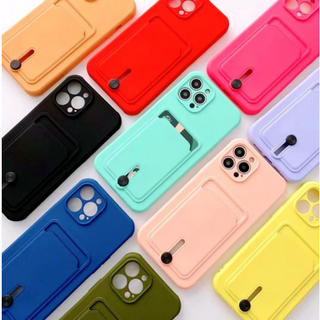 BUFFETT 카드수납 컬러 슬라이드 젤리 휴대폰 케이스