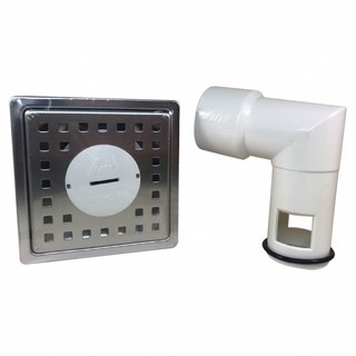 蝴蝶衛浴 阿木師 台製二用排水 1.5英吋/2英吋 10*10CM 防蟲防臭 洗衣機 地板排水, 1個, 【D排9】1.5" (無水門擋片), 阿木兩用-1.5/(無水門擋片