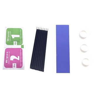 M.2 2280 SSD 盔甲散熱片 (3mm薄款), 薄款黑色 (6.0W墊片)