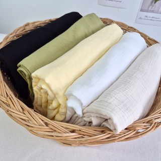 요루이중거즈 면100% 천 무지 대폭 워싱 부드러운 원단, 1개, 네츄럴