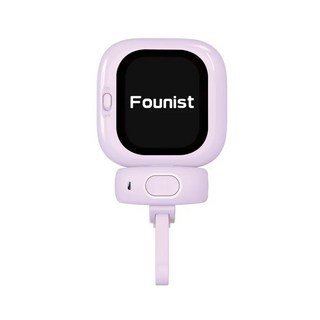Founist 隨拍Mini手機後鏡頭取景螢幕，輕巧便攜，高解析度螢幕，無線藍牙遙控器，磁吸快速安裝, 紫色, 1個
